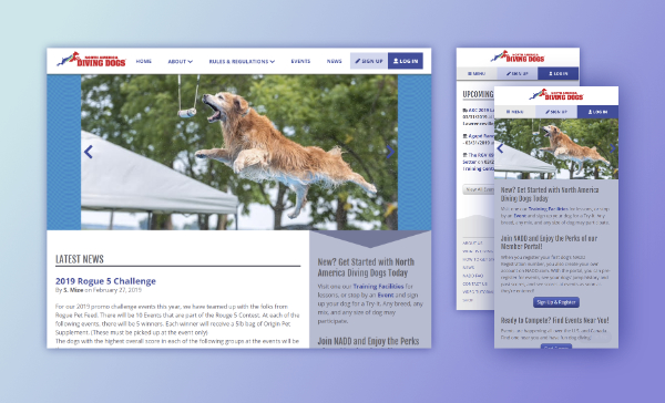 Dog sport website and portal thumbnail image