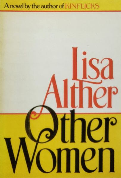 Image of the original book jacket for Other Women by Lisa Alther designed by Peter Bacon